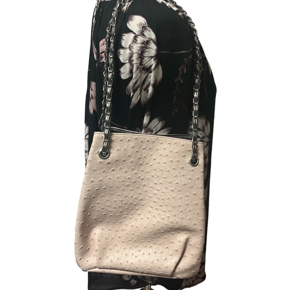 Laila bag with chain handles, zipper pocket, new